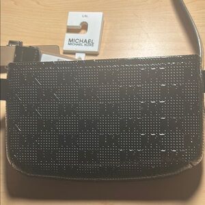 Michael Kors Black Belt Bag NWT